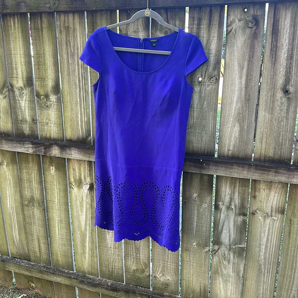AnnTaylor Laser Cut Paisley Dress